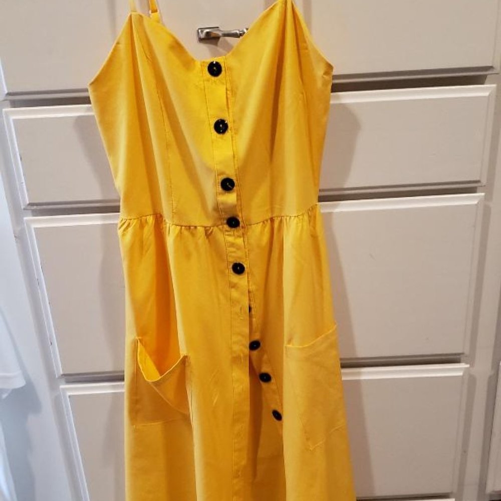 Bright Yellow Sundress size M